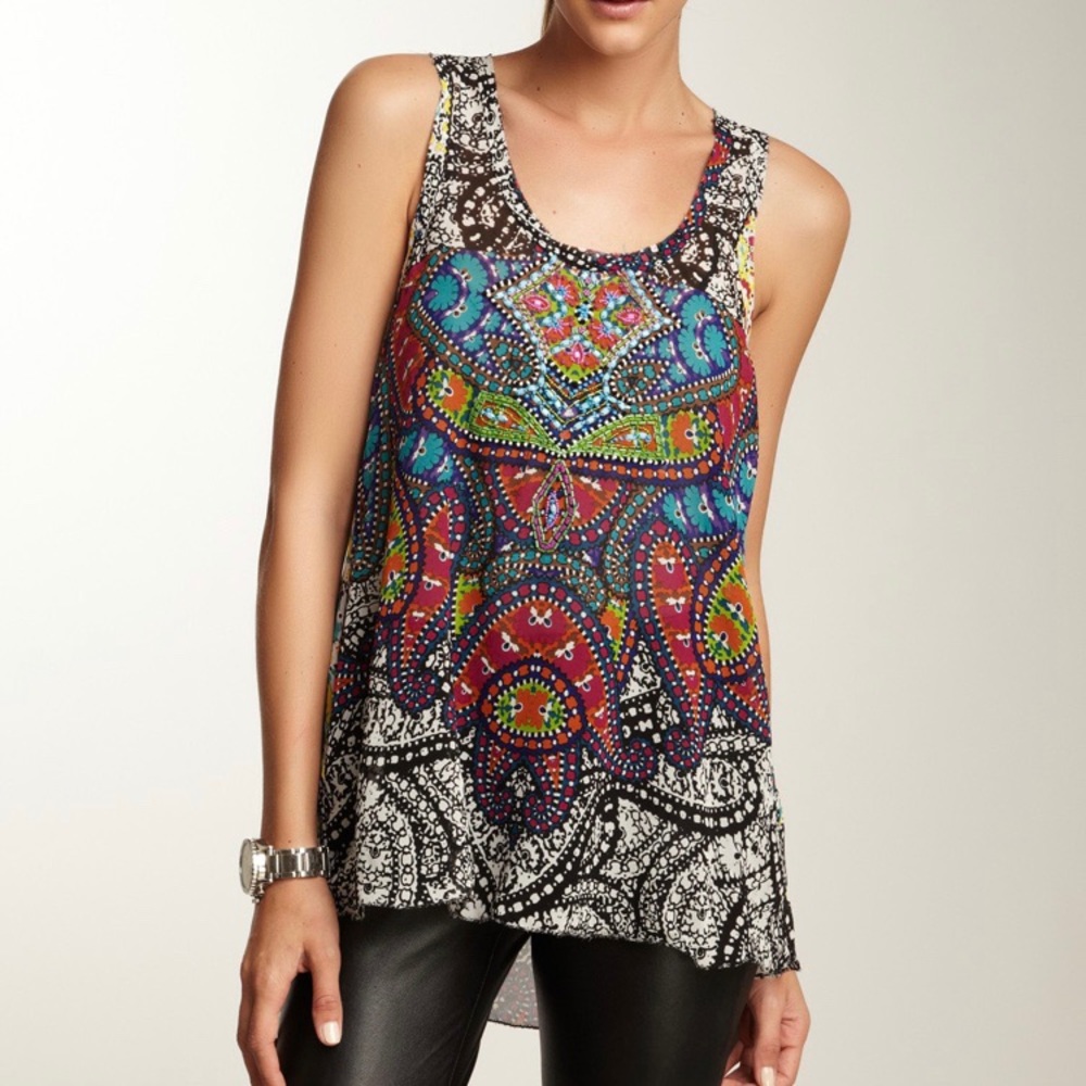 Nicole Miller Beaded Tank